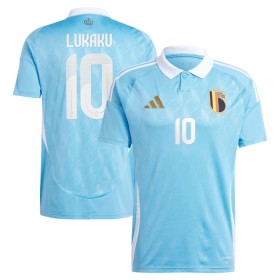 Belgia Lukaku 10 Bortedrakt EM 2024 Kortermet